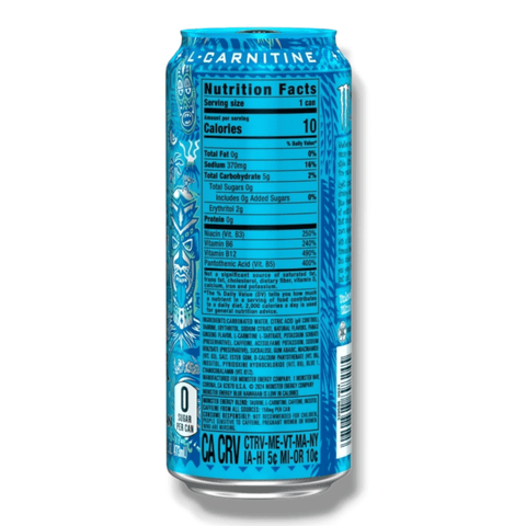 Monster Energy Ultra Blue Hawaiian  473 ml – Zero Sugar USA Import