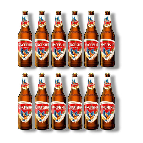 6 Flaschen Kingfisher Premium Lager 0,33 l