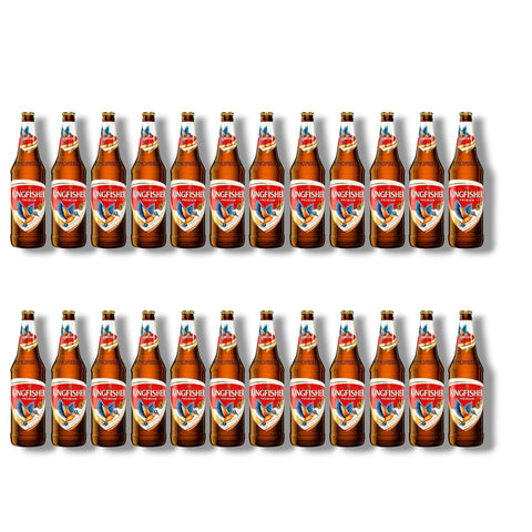 24 Flaschen Kingfisher Premium Lager 0,33 l