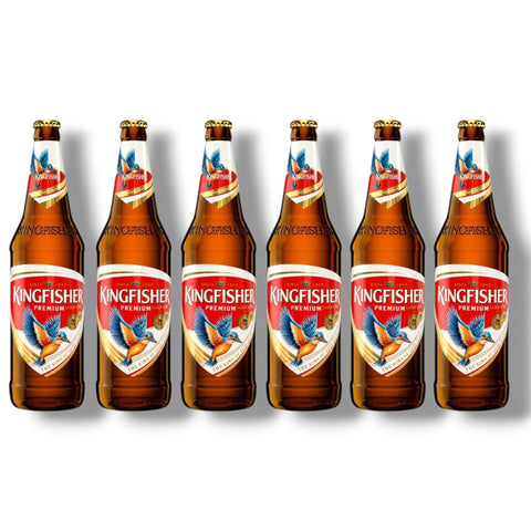 6 Flaschen Kingfisher Premium Lager 0,33 l