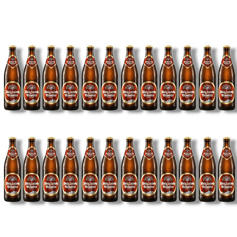 24 Flaschen König Ludwig Weissbier Dunkel à 0,5 l – dunkles bayerisches Hefeweizen