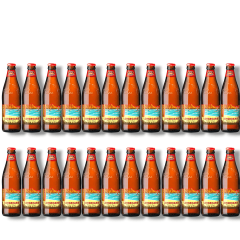 Kona Longboard Island Lager 24er-Paket mit 24 Glasflaschen à 0,35 l – preisgekröntes Lagerbier mit 4,6 % Vol