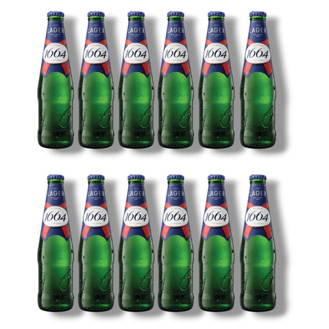 12 Flaschen Kronenbourg 1664 Lager 0,33 l