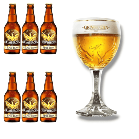 Grimbergen Geschenkset mit Originalglas – mehrere Sorten zur Auswahl