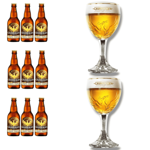 Grimbergen Geschenkset mit Originalglas – mehrere Sorten zur Auswahl