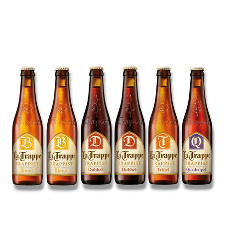 6er La Trappe Mixpaket mit Blond Dubbel Tripel und Quadrupel
