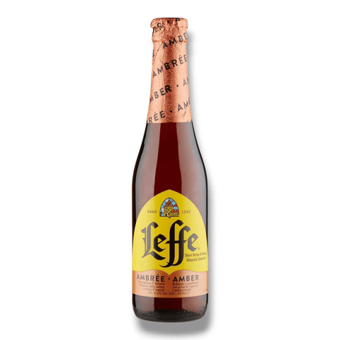 Leffe Ambrée 0,33 l belgisches Amberbier mit 6,6 Prozent Vol.