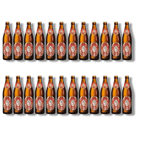 24 Flaschen Meckatzer Urweizen à 0,5 l – Allgäuer Weizenbierspezialität mit Karamellnoten