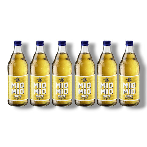 6 Flaschen Mio Mio Mate Original à 0,5 l – spritzige Mate-Limonade