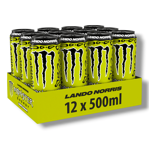 Monster Energy Lando Norris 12er-Pack 500ml Dosen, Limited Edition Energy Drink
