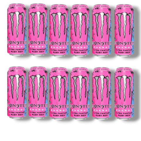 Monster Ultra Fantasy Ruby Red 0,5l – zuckerfreier Energy Drink mit Grapefruitgeschmack