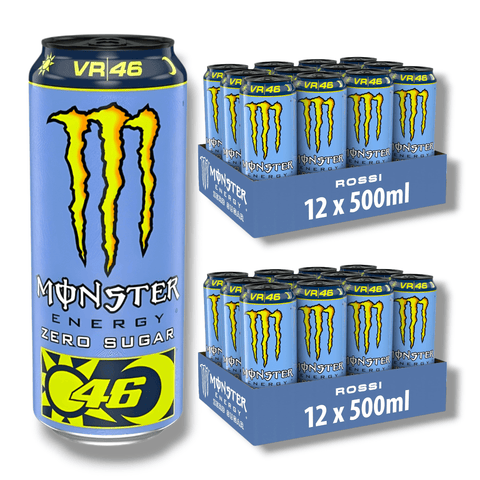 Monster Energy VR46 Zero Sugar 24 Dosen Vorratspack Energy Drink ohne Zucker
