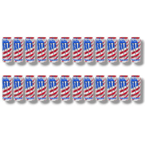 24 Dosen Monster Ultra Red White & Blue Razz 473 ml