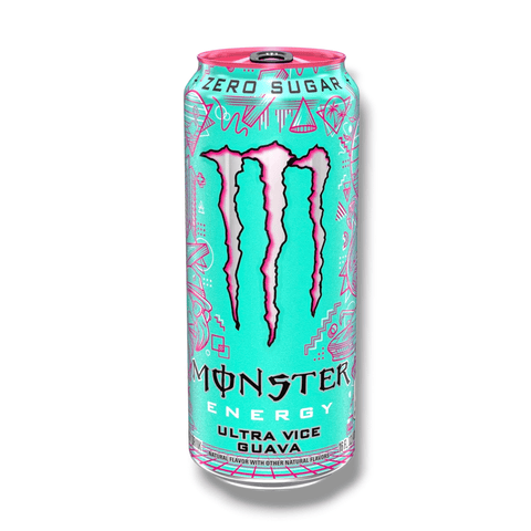 Monster Energy Ultra Vice Guava 473ml Einzeldose – Zero Sugar USA Import, tropischer Guava-Geschmack