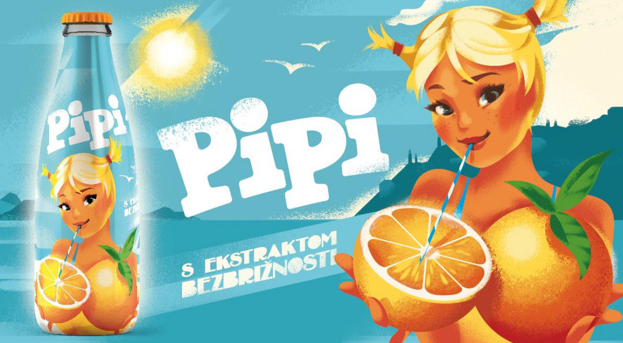 Pipi Limonade- Limonade aus Kroatien aus sonnengereiften Orangen