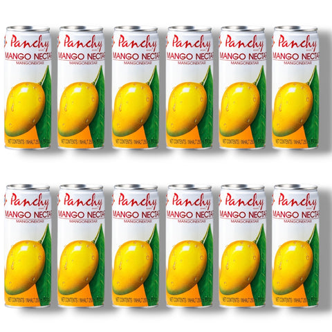 12 Dosen Panchy Mango Nectar mit 25 Prozent Mangopüree