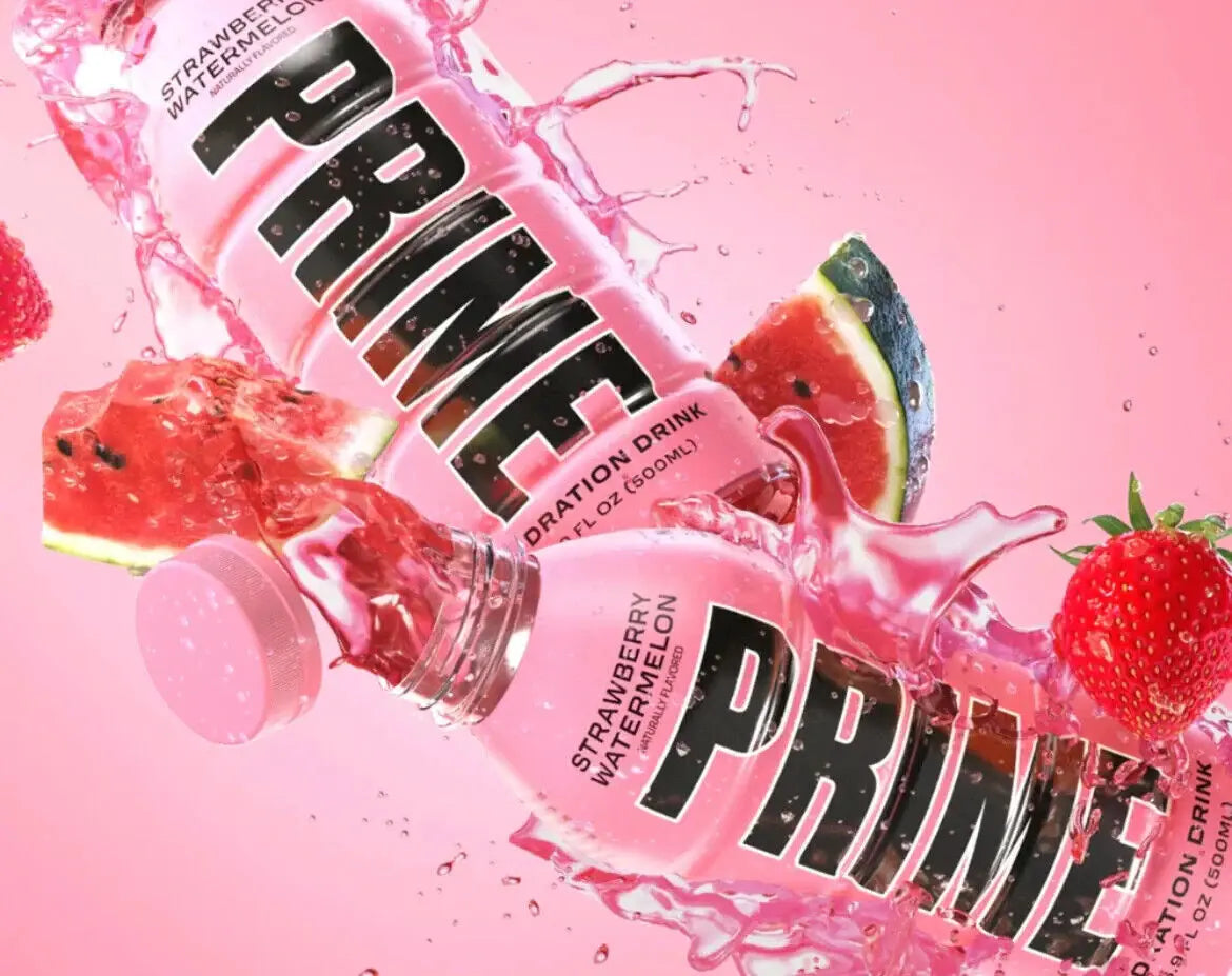 Prime Hydration Drink - Strawberry Watermelon 500ml- Sportdrink von Logan Paul & KSI-Koffeinfrei