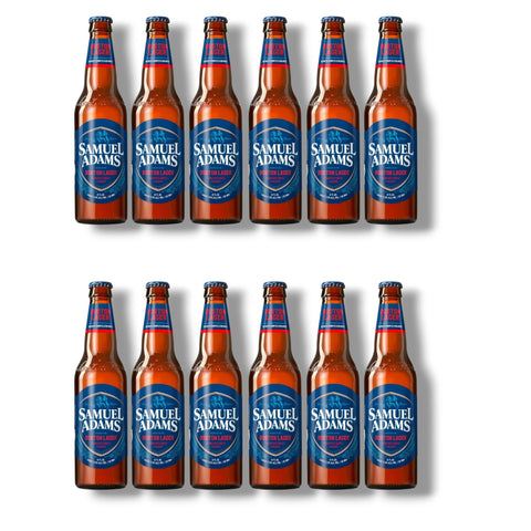 12 Flaschen Samuel Adams Boston Lager à 355 ml – amerikanisches Craft-Lagerbier