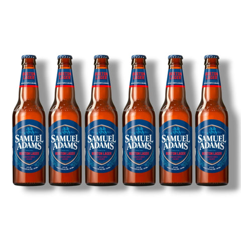 6 Flaschen Samuel Adams Boston Lager à 355 ml – amerikanisches Craft-Lagerbier