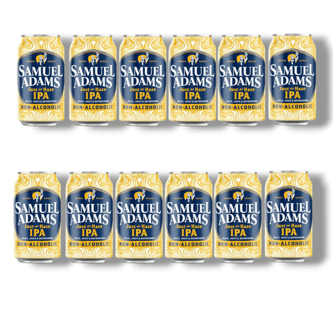 12er-Pack alkoholfreies Samuel Adams Just the Haze IPA – 12 x 0,355 l Craft-Bier mit Auszeichnung bei den World Beer Awards