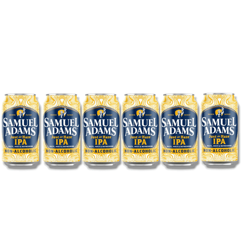 6er-Pack Samuel Adams Just the Haze IPA – 6 x 0,355 l alkoholfreies IPA mit voller Hopfenpower und fruchtiger Note.