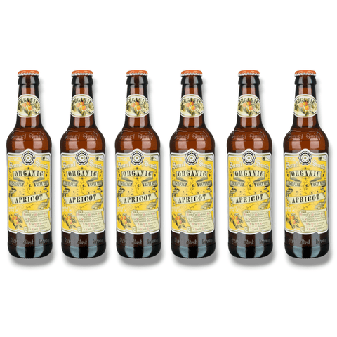 Samuel Smith Organic Apricot Bio Bier 6er Pack 0,35 l Flaschen, fruchtiges Craft Beer aus Großbritannien, 5,1% Vol