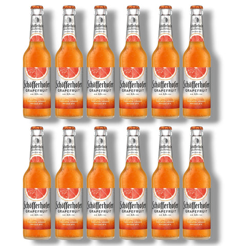 12 Flaschen Schöfferhofer Grapefruit à 0,33 l – fruchtiger Weizenbier-Mix