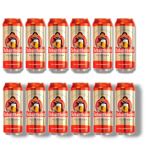 12 Dosen Schultheiss Pilsener à 0,5 l – Berliner Pils mit 5,0 % Vol.