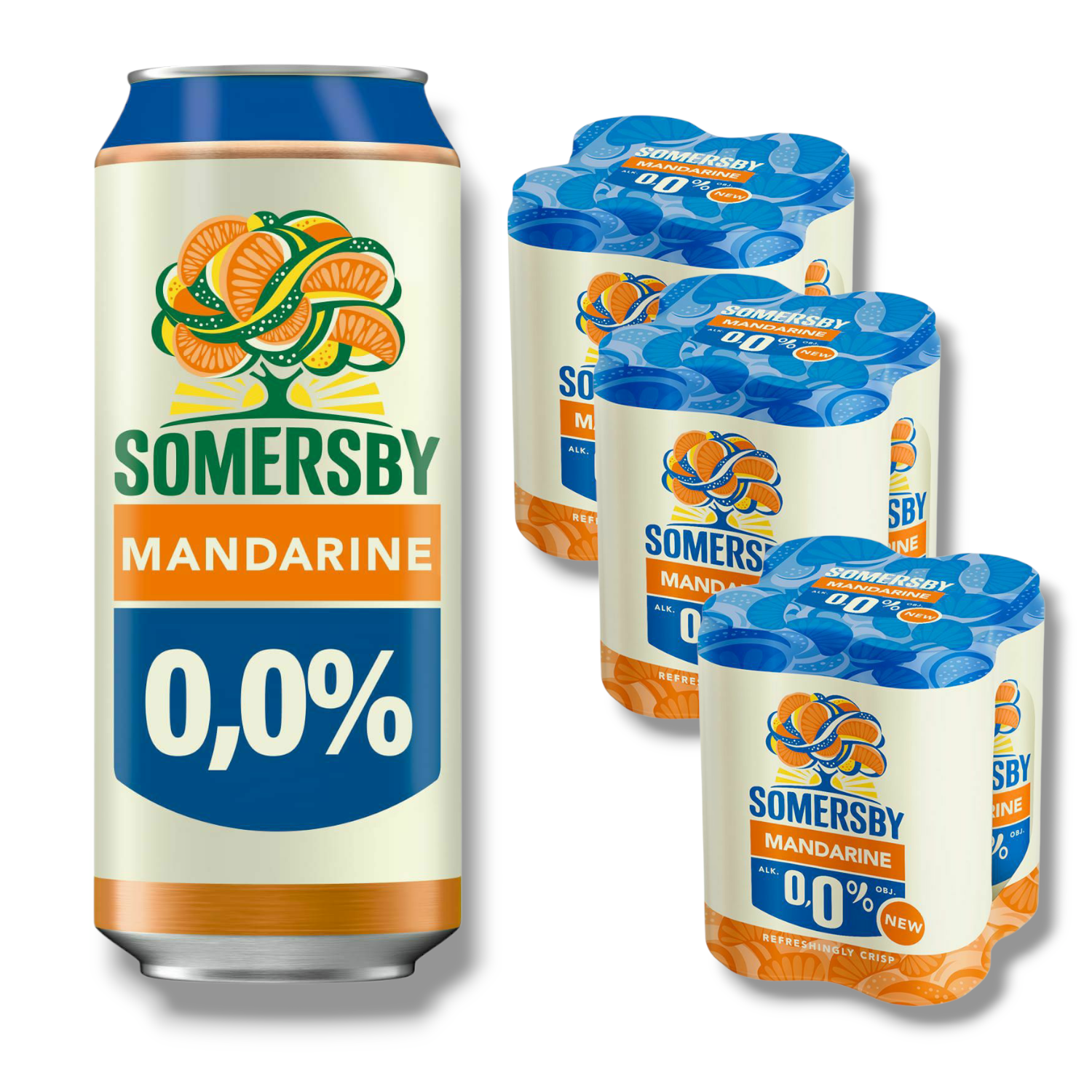 Somersby Mandarine 0,0% – Alkoholfreier Fruchtgenuss in der 330 ml Dose