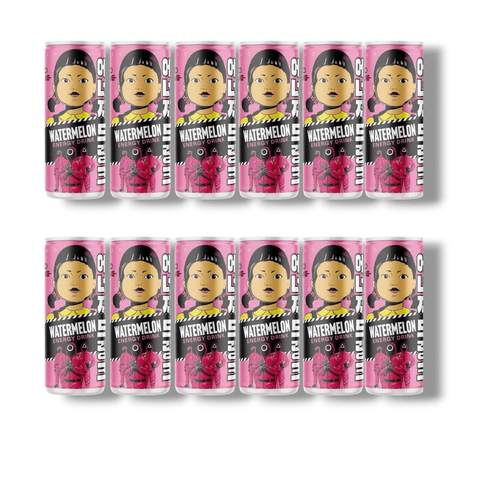 12x Squid Game Watermelon Energy Drink – fruchtige 250ml Dosen