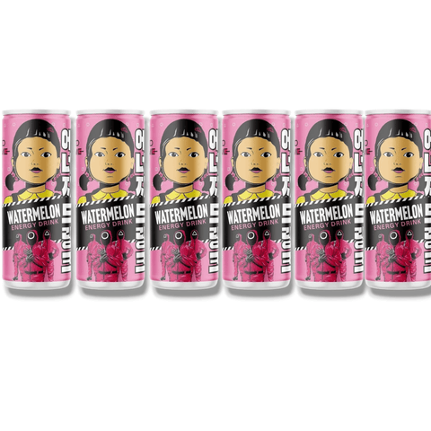 6er-Pack Squid Game Energy Drink Watermelon – 6x 250ml Dosen