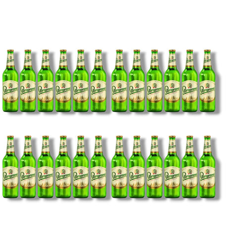 24 Flaschen Staropramen Premium Pilsner à 0,3 l – böhmischer Bierklassiker mit 5,0 % Vol.