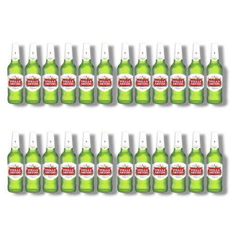 Stella Artois 24er-Paket mit 24 Glasflaschen à 660 ml