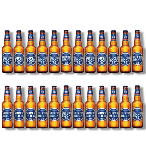 24 Flaschen Super Bock 0.0 alkoholfreies Bier aus Portugal