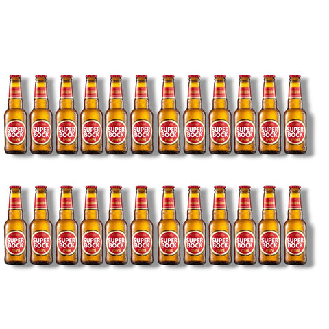 24 Flaschen Super Bock Mini 0,20 l
