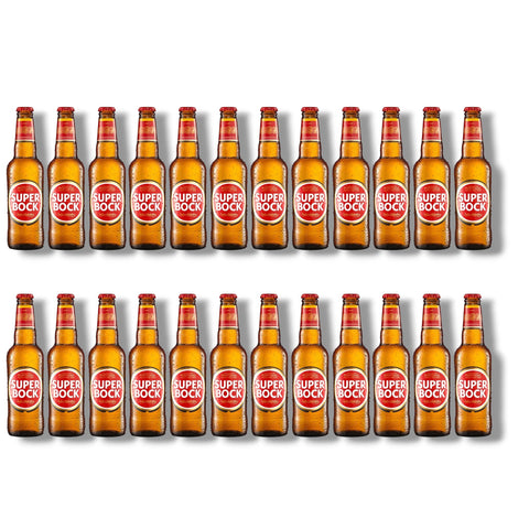 24 Flaschen Super Bock Original 0,33 l