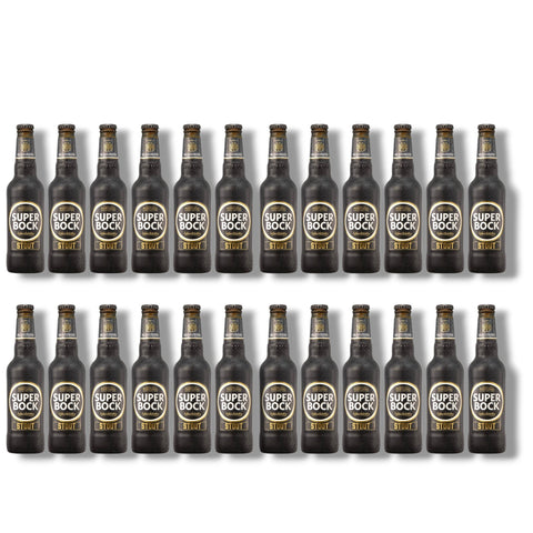 24 Flaschen Super Bock Stout 0,33 l