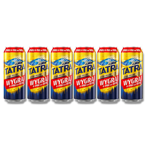 6 Dosen Tatra Jasne Pełne 0,5 l