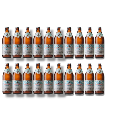 24 Flaschen Tegernseer Hell à 0,5 l – mildes bayerisches Helles