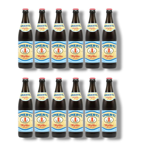 Unertl Weißbier Alkoholfrei 12er-Paket mit 12 Flaschen à 500 ml – bayerisches Hefeweissbier
