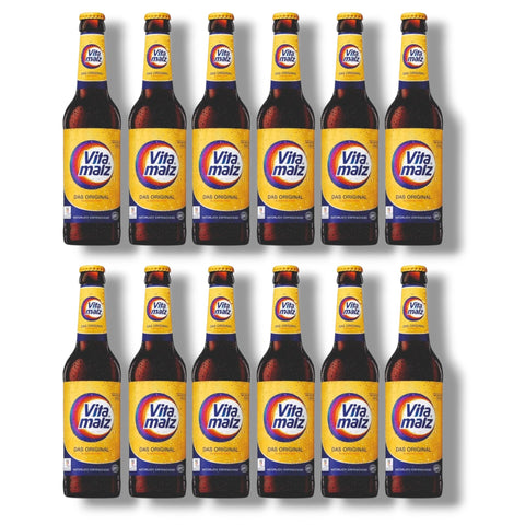 12 Flaschen Vitamalz Original à 0,33 l – süßer deutscher Malzklassiker
