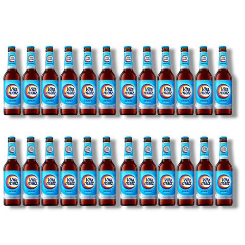 24 Flaschen Vitamalz Sport à 0,33 l – isotonischer Malztrunk mit 0,0 % Alkohol