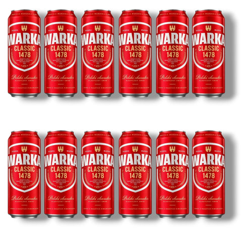 Warka Classic 0,5l – Polnisches Lagerbier 5,2 % Vol.