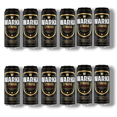 Warka Strong 500 ml Dose im 12er Pack – polnisches Lagerbie