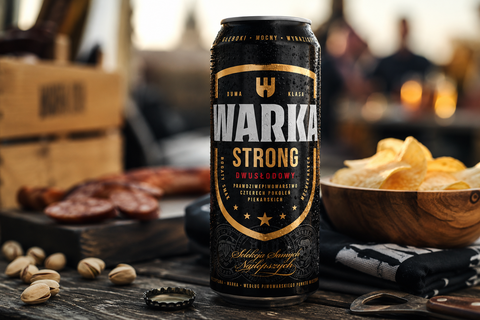 Warka Strong 500 ml – kräftiges Lagerbier aus Polen