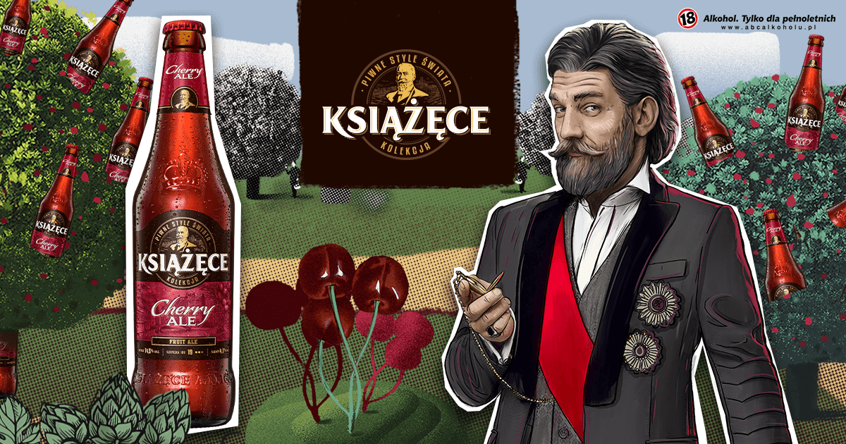 Książęce Cherry Ale 0,5l- Kirschbier aus Polen mit 4,1% Vol. Książęce Cherry Ale 0,5l- Kirschbier aus Polen mit 4,1% Vol.