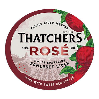 Thatchers Rosé 0,5l- Sweet Sparkling Somerset Cider mit 4,0% Vol.