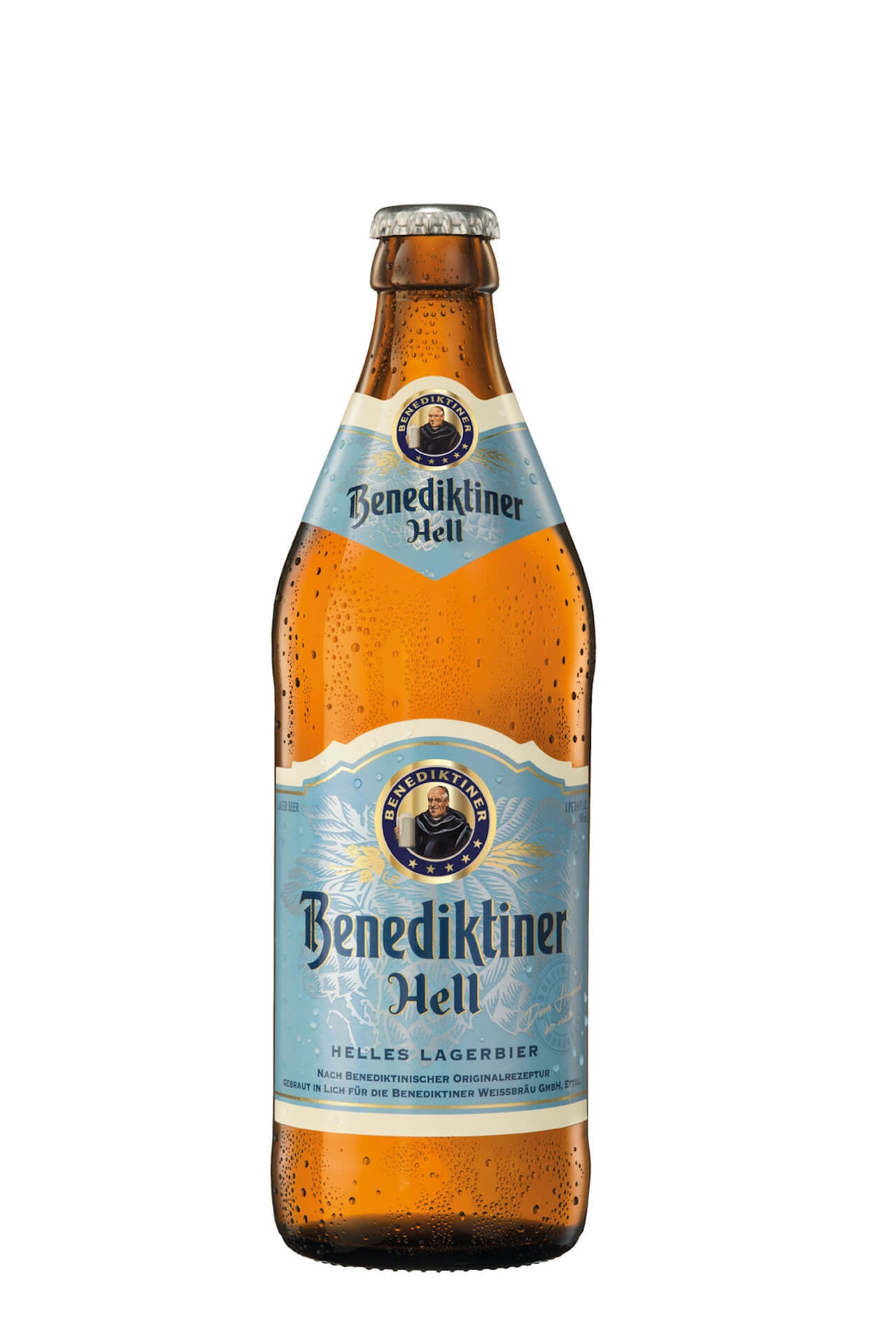Benediktiner Hell 0,5l - Helles Lagerbier nach typisch bayrischer Brauart mit 5% Vol.