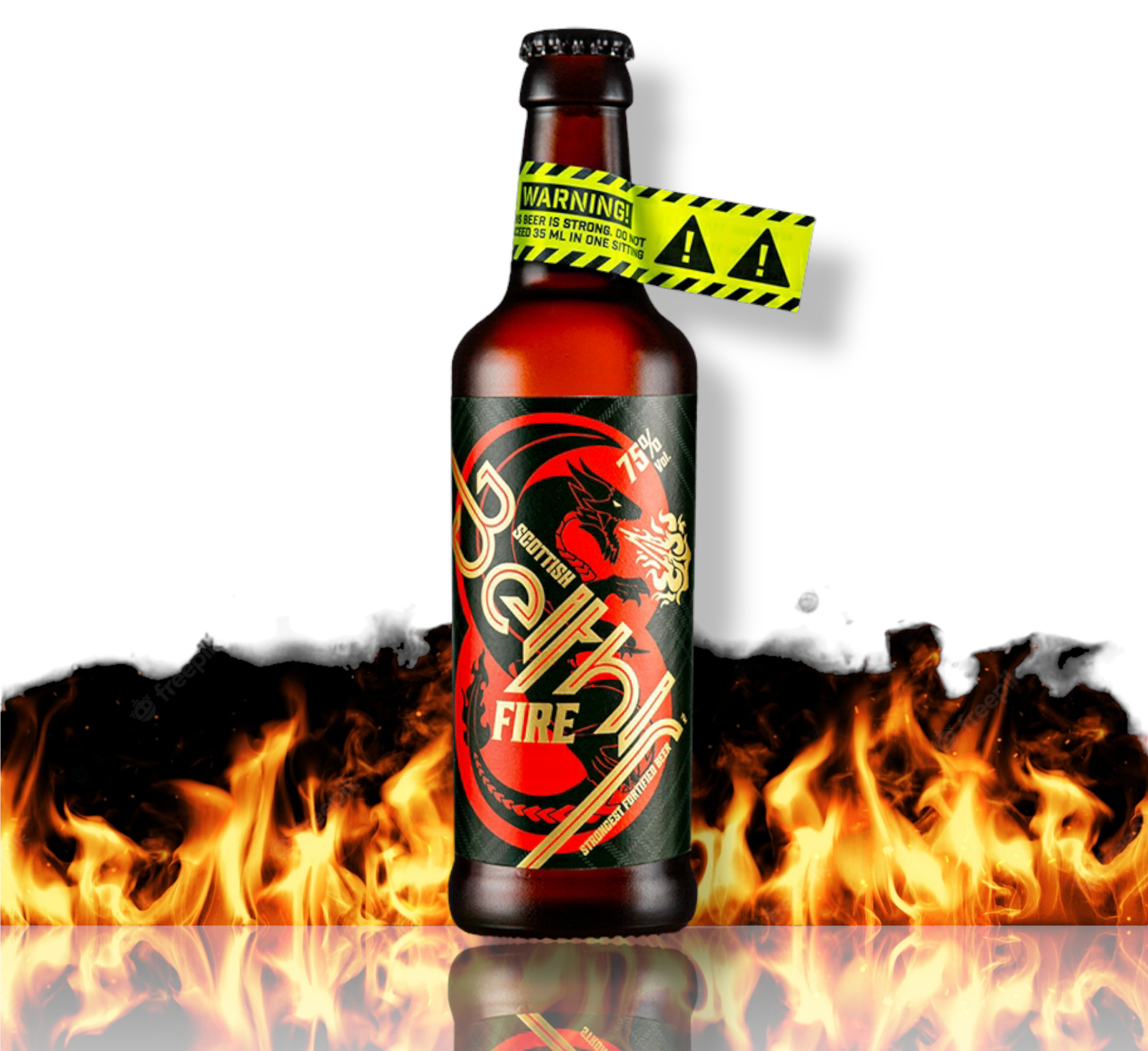 Scottish Beithir Fire™ Bier - Das stärkste Bier der Welt mit 75% Alk.