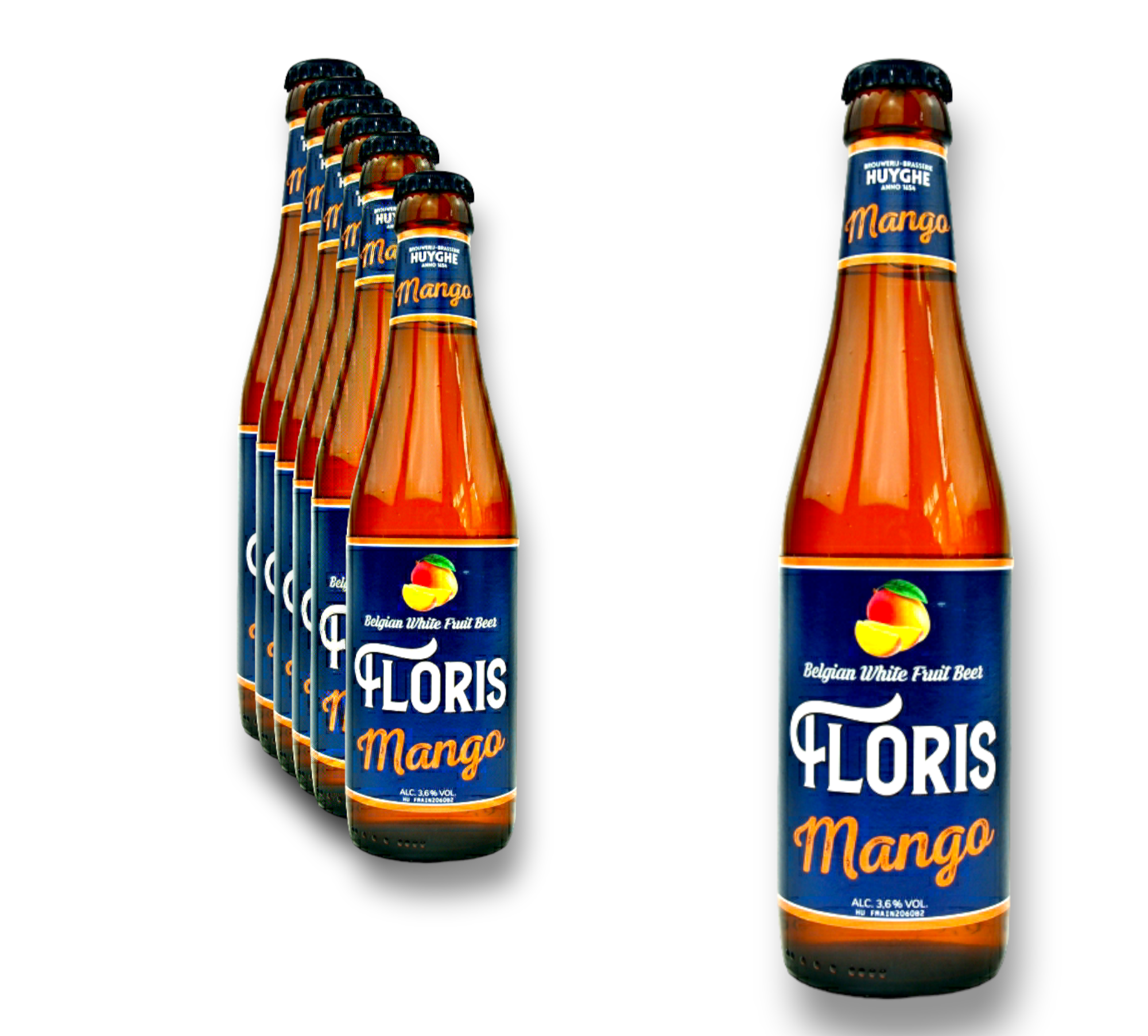 Floris Mango Bier 0,33l - Belgian White Fruit Beer - Mangobier aus Belgien mit 3,6% Vol.